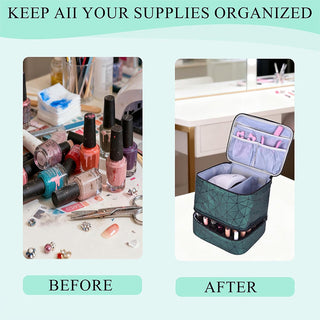Sakerplus® Portable Nail Polish Organizer Case