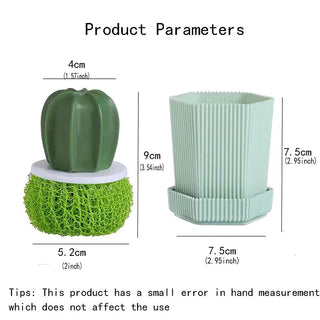SAKER® Cactus Dish Scrub Brush