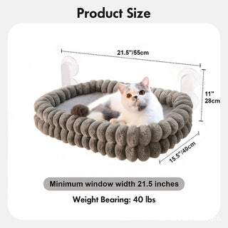 Sakerplus® Cat Window Perch Hammock Bed
