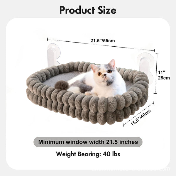 Sakerplus® Cat Window Perch Hammock Bed