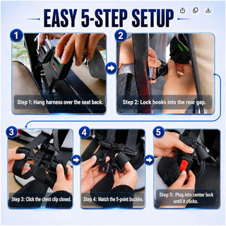 Sakerplus® Universal Golf Cart Child Safety Seat