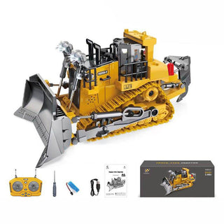Sakerplus 9-Channel RC Metal Bulldozer