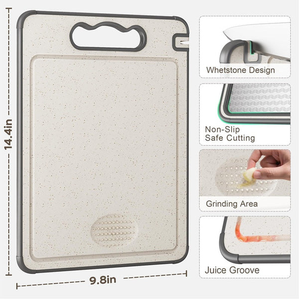 Sakerplus® Double Sided Stainless Steel Cutting Board