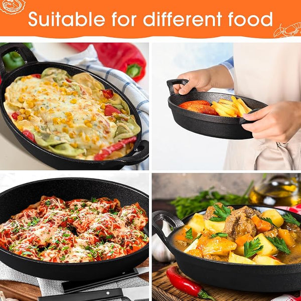 Sakerplus® Small Cast Iron Skillet Set