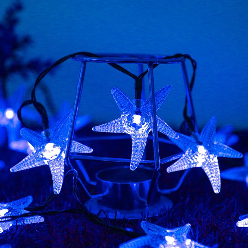 Saker Solar Power Starfish String Lights