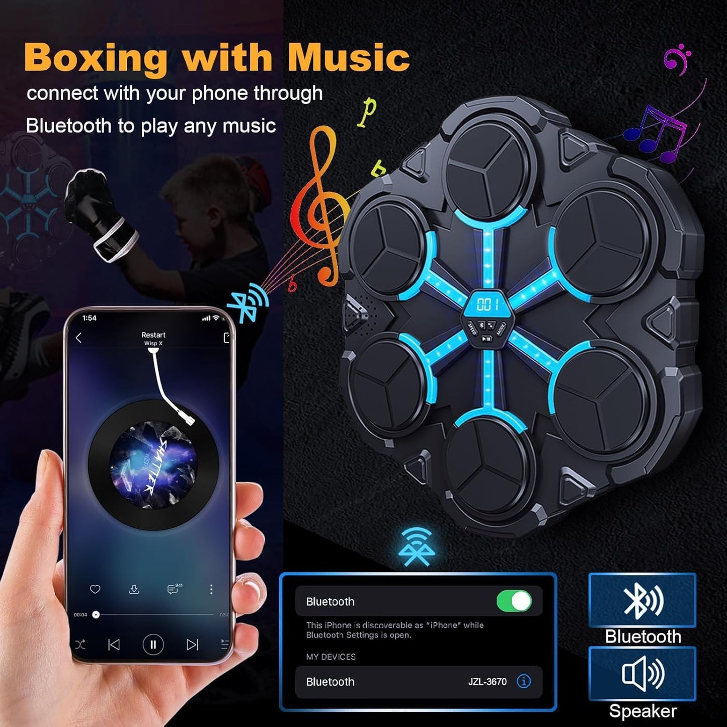 Sakerplus® Upgraded Music Boxing Machine