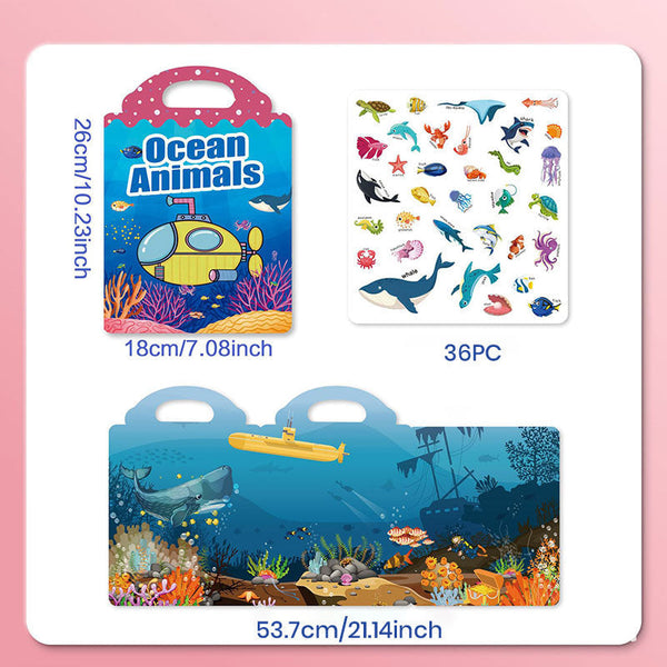 Sakerplus® Reusable Sticker Books For Toddlers