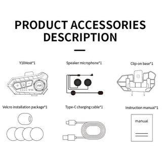 Sakerplus Motorcycle Bluetooth Helmet Headset