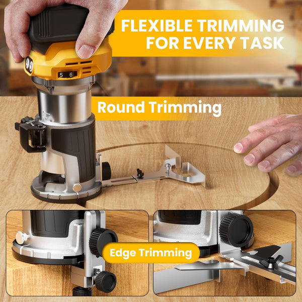 Sakerplus® Cordless Compact Router With Battery
