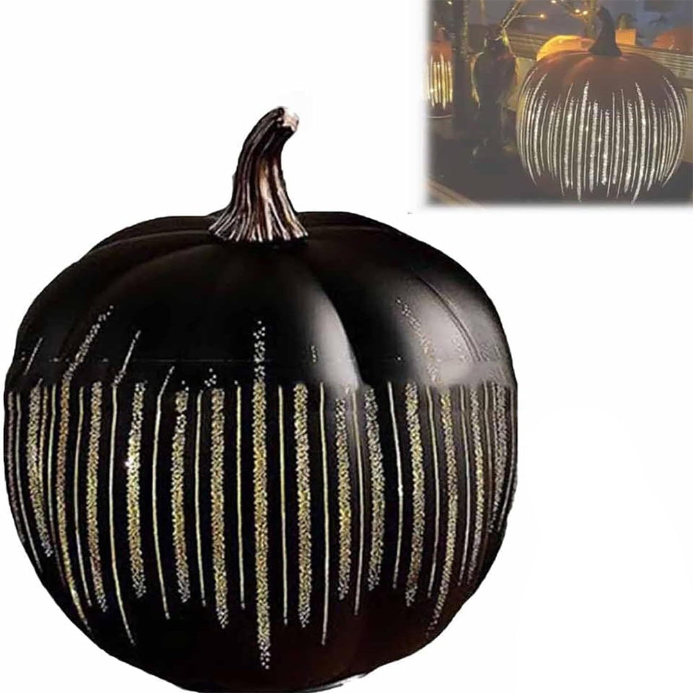 Sakerplus Illuminated Starry Night Glass Pumpkins