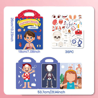 Sakerplus® Reusable Sticker Books For Toddlers