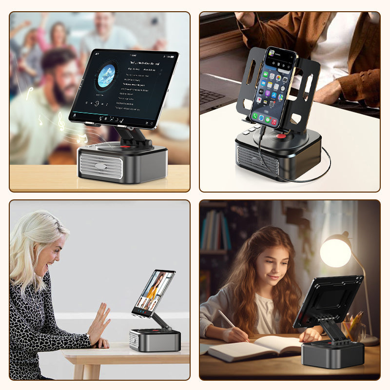 Saker Rotating Tablet Stand Speaker