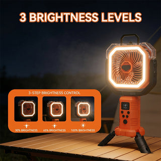 Sakerplus® Camping Fan Portable Adjustable Height Stand