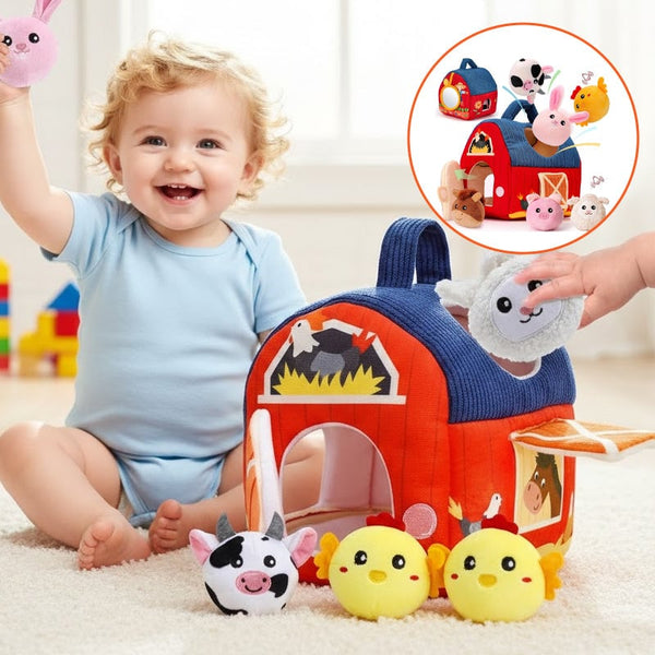 Sakerplus® Surprise Barn with Stuffed Farm Animals
