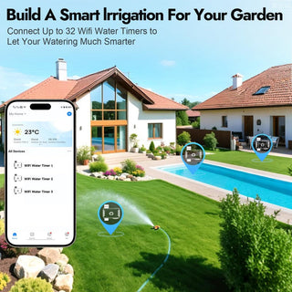 Sakerplus® Smart WiFi Garden Water Timer