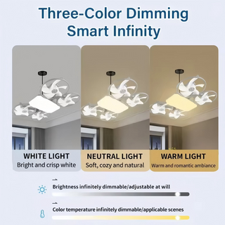 Sakerplus® Modern Four Blade Ceiling Fan Light