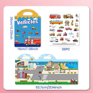 Sakerplus® Reusable Sticker Books For Toddlers