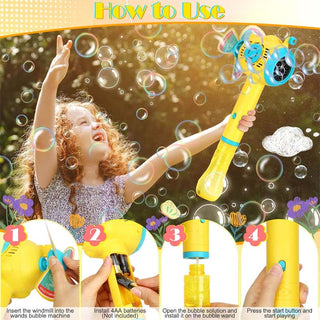 Sakerplus® Automatic Submarine Pinwheel Bubble Wand Toy