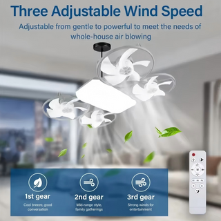 Sakerplus® Modern Four Blade Ceiling Fan Light