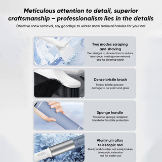 Sakerplus® 2-in-1 Snow Brush and Ice Scraper