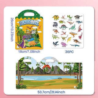 Sakerplus® Reusable Sticker Books For Toddlers