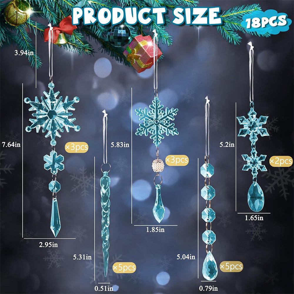 Sakerplus® Acrylic Crystal Christmas Ornaments