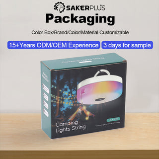 Sakerplus Rechargeable Outdoor Camping String Lights