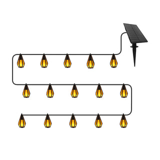 Sakerplus Solar Flickering Flame String Lights