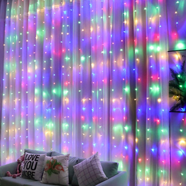 Sakerplus® LED Copper String Curtain Lights with USB Remote