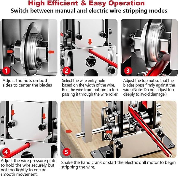 Sakerplus® Iron Frame Wire Stripping Machine
