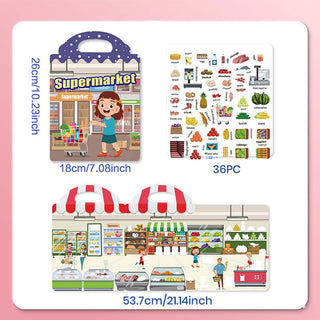 Sakerplus® Reusable Sticker Books For Toddlers