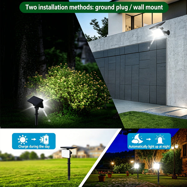 Sakerplus® Solar LED Landscape Spotlights Set