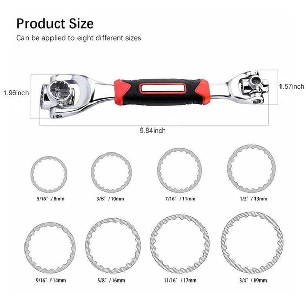Sakerplus® 52 in 1 Universal Socket Spanner Wrench