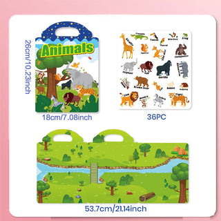 Sakerplus® Reusable Sticker Books For Toddlers