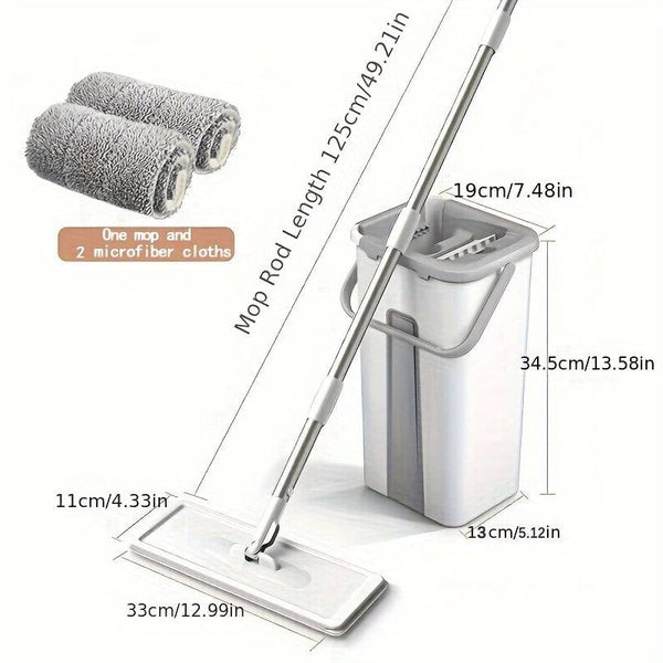Sakerplus® Mop and Bucket with Wringer Set