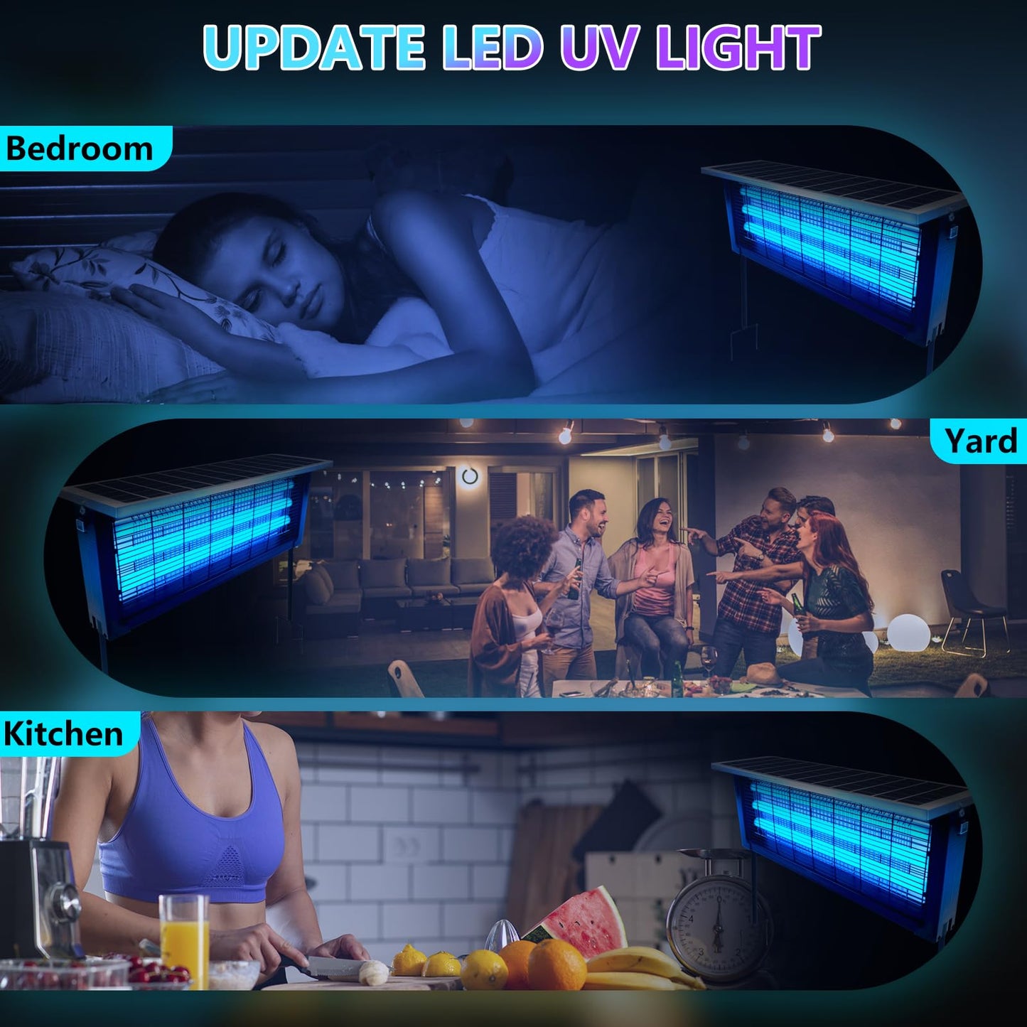 Sakerplus Solar Bug Zapper Outdoor