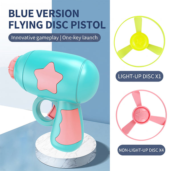 Sakerplus® LED Flying Spinner Launcher Gun Toy