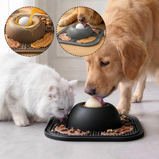 Sakerplus® Interactive Slow Feeder Lick Bowl
