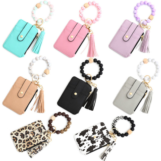 Sakerplus® Wristlet Keychain Bracelet Wallet
