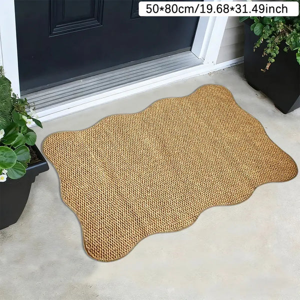 Sakerplus® Wavy Pineapple Circle Sisal Runner Rug