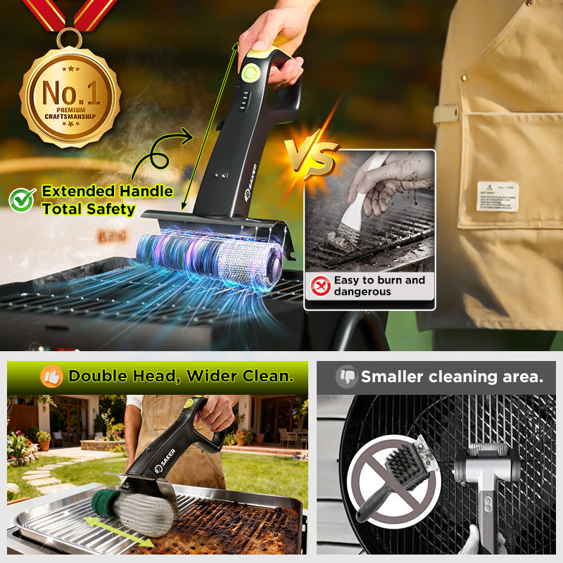 Saker® Electric Grill Brush for Outdoor Grill