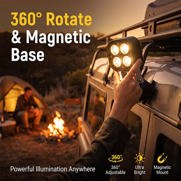 Sakerplus® 360° App-Controlled Magnetic Work Light