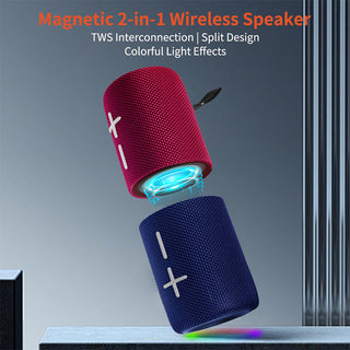 Sakerplus Magnetic Dual Splittable Bluetooth Speaker