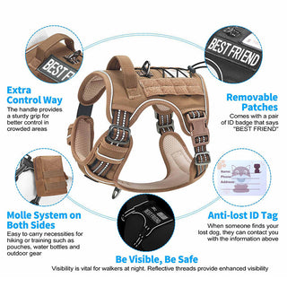 Sakerplus Tactical Dog Harness No Pull