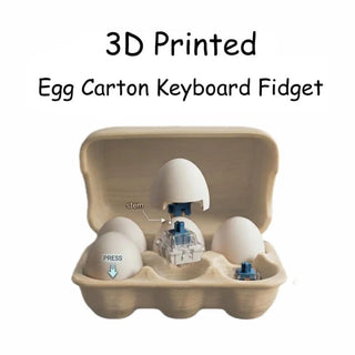 Sakerplus® Egg Carton Keyboard Clicker Fidget Toy