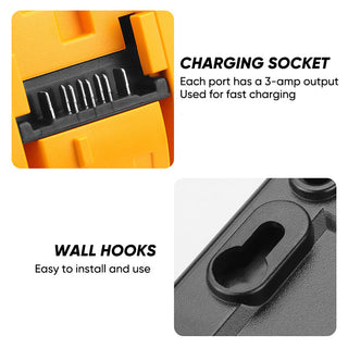 Sakerplus Multi-Port 12V-20V Battery Charger