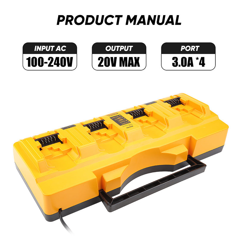 Sakerplus Multi-Port 12V-20V Battery Charger
