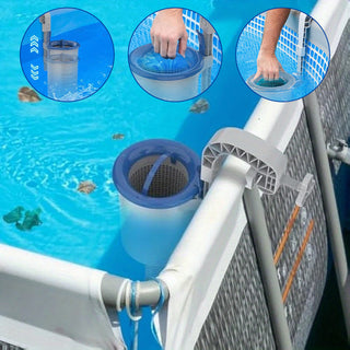 Sakerplus Floating Pool Skimmer with Mount Bracket