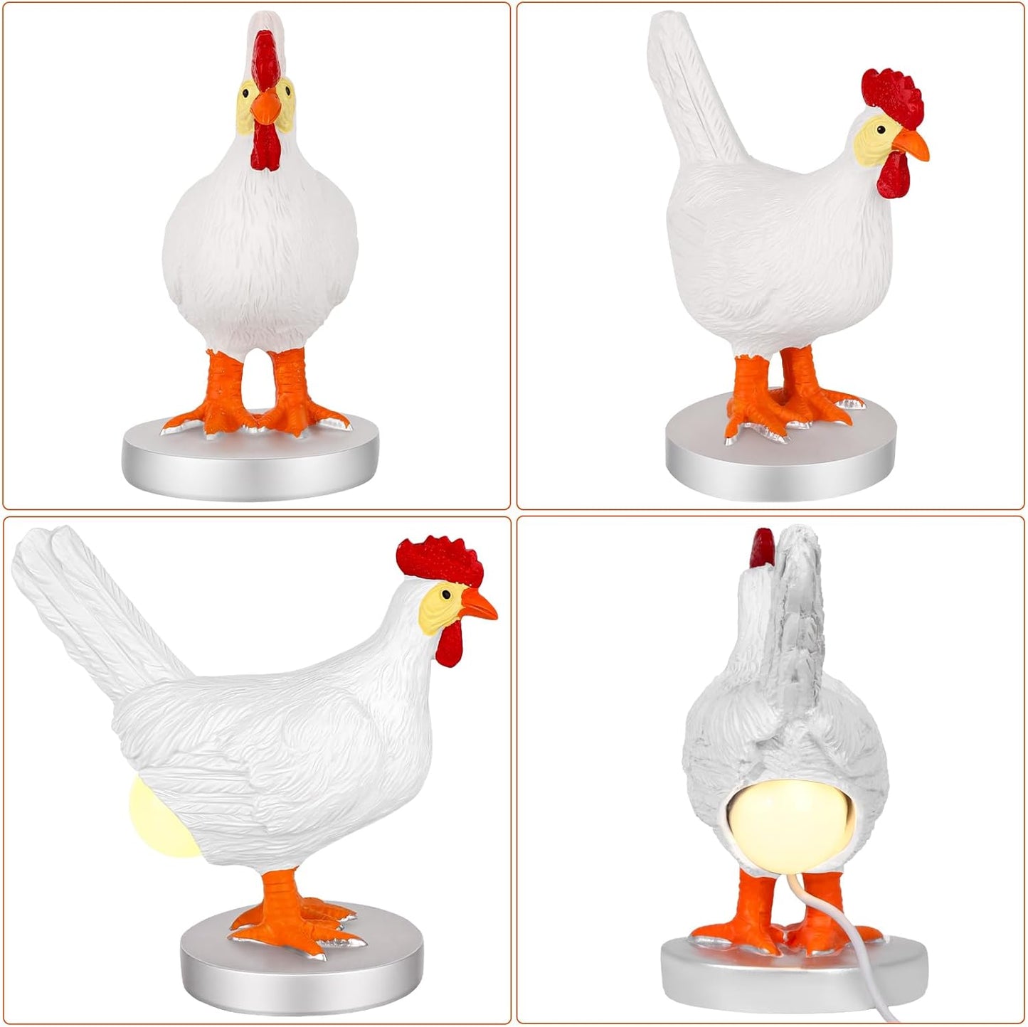 Sakerplus® Chicken Egg Lamp Fun Decor Light