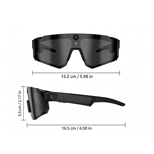 Sakerplus® Smart Cycling Camera Bluetooth Glasses
